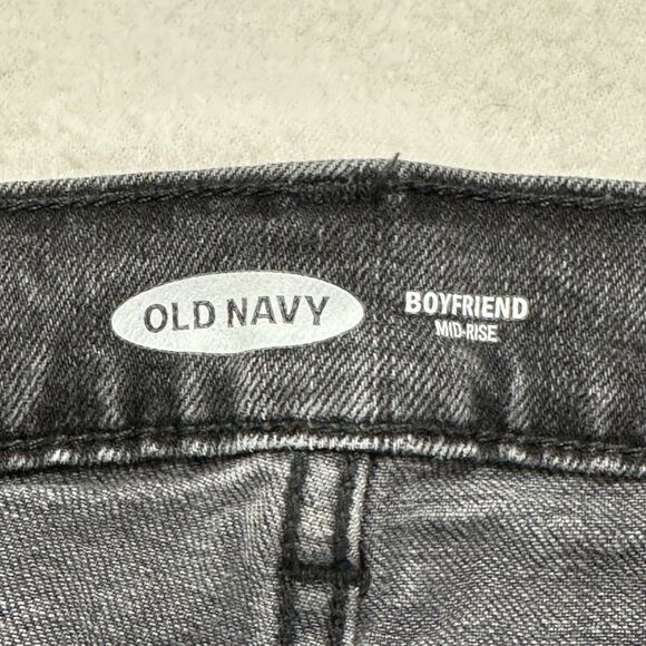 Old Navy Boyfriend Women's 14 Mid Rise Jeans Gray Denim 26" Inseam - Picture 7 of 16